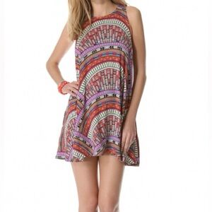 Mara Hoffman Sleeveless Printed Swing Mini Dress Size XS